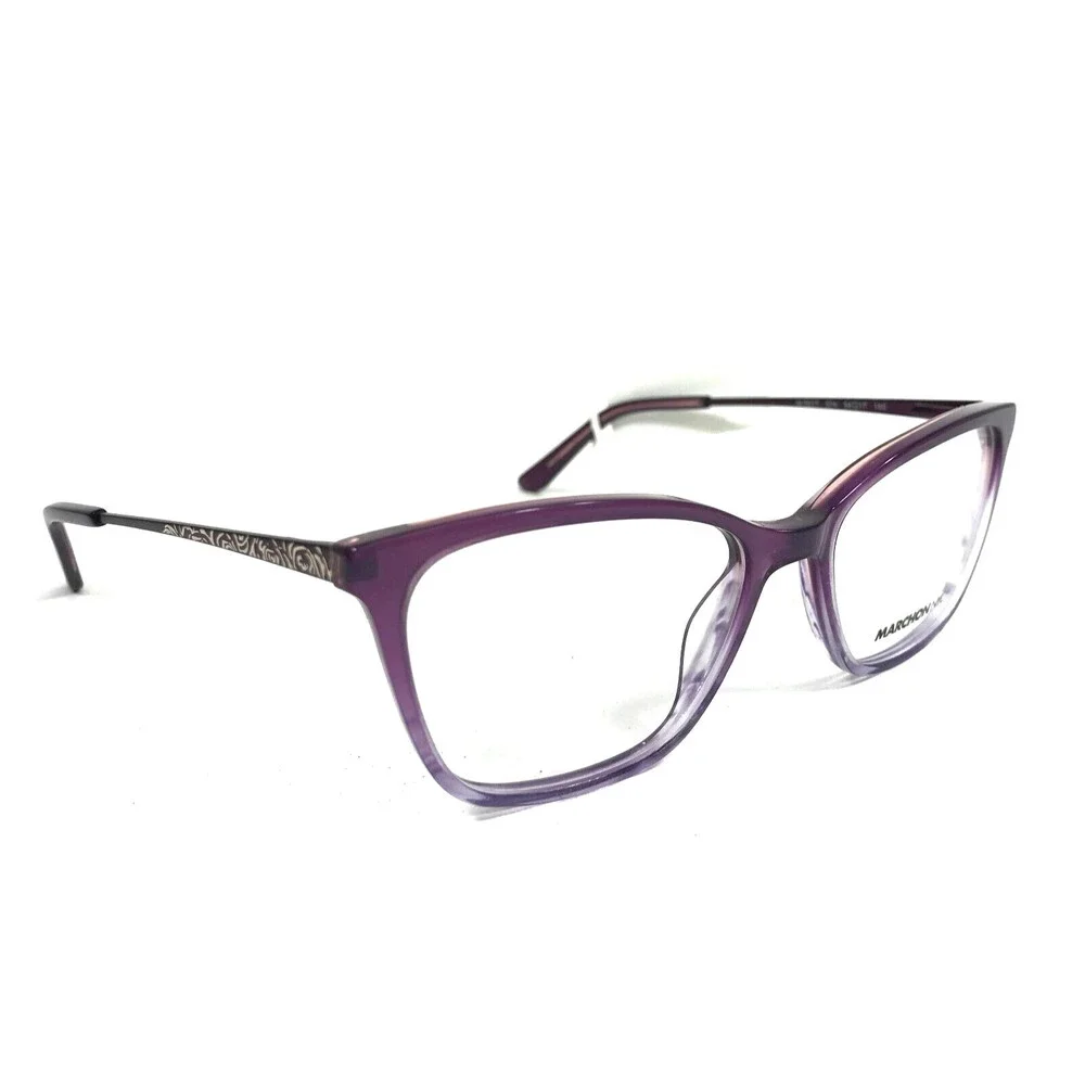 Marchon NYC Eyeglasses Frames M-5017 524 Purple Gradient Cat Eye 54-17-140